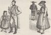 GERMANY. Swabians (Stuttgart)  1894 old antique vintage print picture
