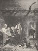 NORWAY. Norwegian interior (After Adolphe Tidemand)  1894 old antique print