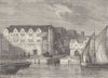 ROMAN LONDON. Bridewell in 1666 c1880 old antique vintage print picture