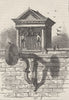 FLEET STREET. St.Dunstan's clock. London c1880 old antique print picture
