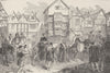 CHANCERY LANE. Wolsey in Chancery Lane. London c1880 old antique print picture