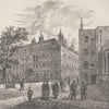 FETTER LANE. Clifford's Inn. London c1880 old antique vintage print picture