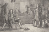 FLEET STREET. A meeting of the Royal Society in Crane Court. London c1880