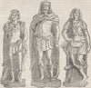 LUDGATE HILL. The mutilated statues from Lud gate, 1798. London c1880 print