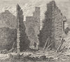 LUDGATE HILL. Ruins of barbican on Ludgate hill. London c1880 old print