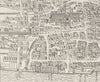 CITY OF LONDON. St. Paul's & neighbourhood (from Aggas's plan, 1563) c1880 map
