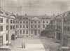 HERALDS' COLLEGE. Heralds' college. London c1880 old antique print picture
