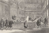 HERALDS' COLLEGE. The last heraldic Court. London c1880 old antique print