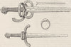 HERALDS' COLLEGE. Sword, dagger, and ring of King James of Scotland c1880