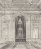 CHEAPSIDE. Interior of Goldsmiths' Hall. London c1880 antique print