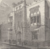 CHEAPSIDE. City of London School c1880 old antique vintage print picture