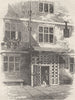 POULTRY, CITY OF LONDON. The Poultry Compter c1880 old antique print picture