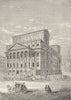 CITY OF LONDON. The Mansion House in 1750 c1880 old antique print picture