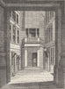 THE STOCK EXCHANGE. Capel Court. London c1880 old antique print picture