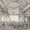 THE STOCK EXCHANGE. The present stock Exchange. London c1880 old antique print