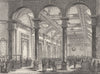 LLOYDS OF LONDON. Interior of Lloyd's c1880 old antique vintage print picture