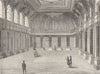 THROGMORTON STREET. Interior of Drapers' Hall. London c1880 old antique print