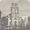 CITY OF LONDON. St.Mary Woolnoth c1880 old antique vintage print picture
