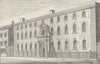THREADNEEDLE STREET. The old South Sea House c1880 antique print picture