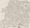 UPPER THAMES STREET. Tower Street Ward (from a map made for Stow's survey) c1880