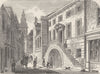 UPPER THAMES STREET. Dyers' Hall (1850). London c1880 old antique print