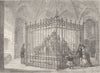 THE TOWER OF LONDON. The Jewel room at the Tower c1880 old antique print