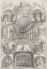 TOWER OF LONDON. White Middle Byward Bloody Bell Bowyer Towers c1880 old print