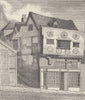 CITY OF LONDON. An old House on Little Tower hill (Smith 1792) c1880 print
