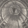 LONDON. The Tower subway c1880 old antique vintage print picture