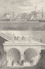 LONDON DOCKS. The Thames tunnel as it was when originally opened c1880 print
