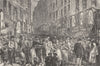 STEPNEY. Petticoat Lane. London c1880 old antique vintage print picture