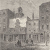 BISHOPSGATE. St.Ethelburga's church (1870). London c1880 old antique print