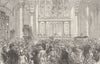 LEADENHALL STREET. The flower sermon in St.Catherine Cree church. London c1880