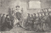 CRIPPLEGATE. The Barber-Surgeons' picture. London c1880 old antique print