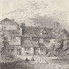 ISLINGTON. Sir Walter Raleigh's House. London c1880 old antique print picture