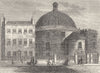 EXMOUTH MARKET, CLERKENWELL. Spa Fields Chapel in 1781. London c1880 old print
