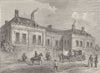 CLERKENWELL. Newcastle House (1770). London c1880 old antique print picture