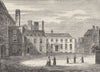 CHRIST'S HOSPITAL. The Western quadrangle of the old Hospital, c1780 c1880