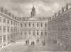 NEWGATE STREET. College of physicians, Warwick Lane. Interior of the Quad c1880