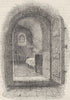NEWGATE PRISON. The condemned cell in Newgate. London c1880 old antique print