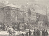 THE OLD BAILEY. Front of Newgate from the Old Bailey. London c1880 print