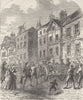 THE OLD BAILEY. Jonathan wild in the cart. Gangsters c1880 antique print