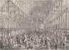 SMITHFIELD. The Metropolitan Meat Market. London c1880 old antique print
