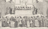 CITY OF LONDON. Drawing the state lottery at Guildhall (c1750) c1880 old print