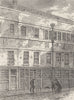 HOLBORN. Chatterton's House in Brooke Street. London c1880 old antique print