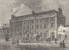 KINGSWAY/ALDWYCH. The Theatre in Portugal Street. London c1880 old print