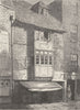 ALDWYCH. Old Houses in Wych Street. London c1880 antique print picture