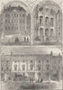 LINCOLN'S INN FIELDS HOUSES. Newcastle. Sir John Soane. Duke of Ancaster c1880