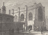 LINCOLN'S INN FIELDS. Lincoln's inn chapel. London c1880 old antique print