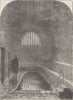 THE STRAND. Old Roman bath, Strand Lane. London c1880 antique print